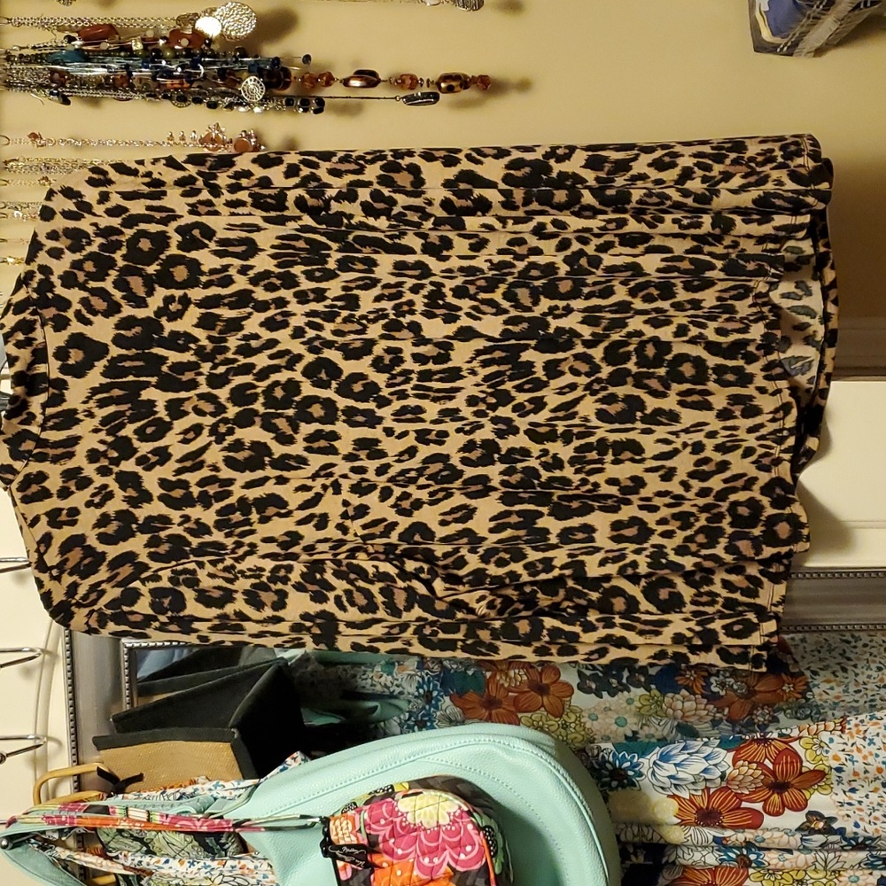 Leopard print lane bryant blouse